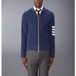 톰브라운 4바 코튼 후드 지퍼