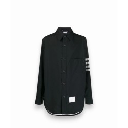 톰브라운 울 스냅 프론트 사선 셔츠 미디움