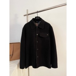 버버리 울 오버셔츠