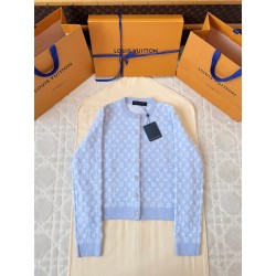 루이비통 모노그램 브러시드 니트 가디건