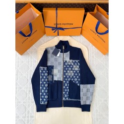 루이비통 집 업 패치워크 트랙톱