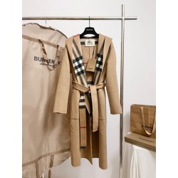 버버리 리버시블 벨티드 후드 울 코트