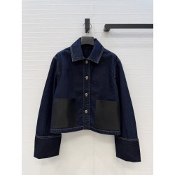 로에베 크롭 청자켓