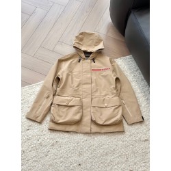 프라다 테크니컬 패브릭 레인 자켓