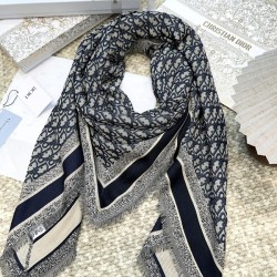 디올 양모 100% 로고 머플러