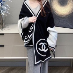 샤넬 양모 100% CC 로고 머플러