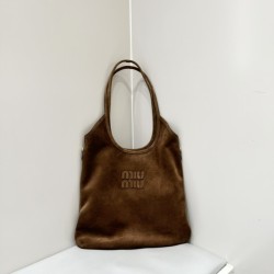 미우미우 아이비 호보 스웨이드