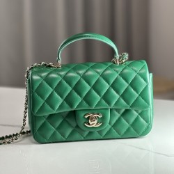 샤넬 핸들 미니 CF 플랩백 램스킨