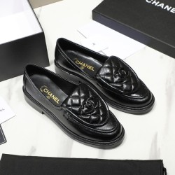 샤넬 턴락 로퍼 블랙 퀼팅