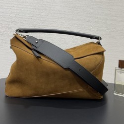 로에베 퍼즐 스웨이드 크로스백