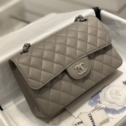 샤넬 클래식 캐비어 그레이 23