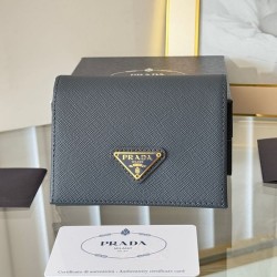 프라다 1M0204 사피아노 삼각로고 반지갑