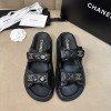 샤넬 벨크로 뮬 슬리퍼 블랙