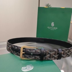 고야드 벨트 블랙 금장