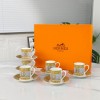 에르메스 커피잔 6종 세트