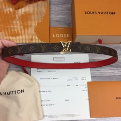 루이비통 LV 버클 모노그램 골드 벨트