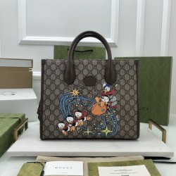 구찌 수프림 캔버스 디즈니 토트백 648134