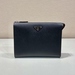 프라다 사피아노 삼각 로고 클러치백 2VF030