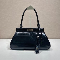 프라다 1BG569 레더 토트백 미디움