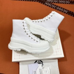 알렉산더 맥퀸 트레드 슬릭 하이탑 스니커즈