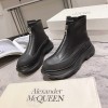 알렉산더 맥퀸 트레드 슬릭 지퍼 앵클 부츠