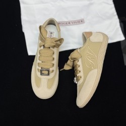 로저 비비에  Viv Low 스웨이드 트리밍 새틴