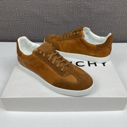 지방시 4G 로고 레더 스웨이드 스니커즈