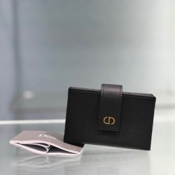 디올 CD 로고 아코디언 카드지갑