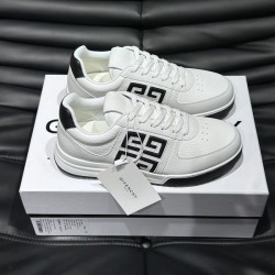 지방시 4G 로고 레더 스니커즈