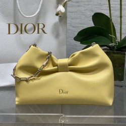 디올 26ss 보우 램스킨 리본 숄더 M0715