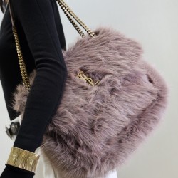 생로랑 니키 라지 퍼 숄더 498830