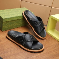 구찌 남성용 GG 모티프 슬리퍼