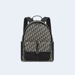 디올 오블리크 자카드 8 백팩 베이지