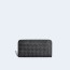 보테가베네타 인트레치아토 어라운드 지갑 블랙/페러킷