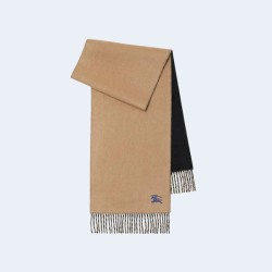 버버리 EKD 캐시미어 리버시블 카멜 블랙 스카프