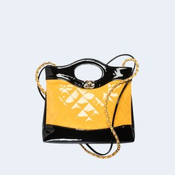 샤넬 31  페이턴트 백 옐로우&골드