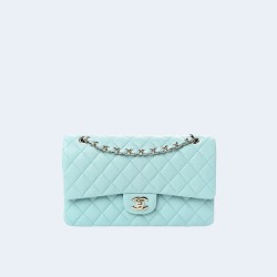 샤넬 클래식 미디움 캐비어 라이트 블루