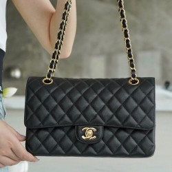 샤넬 클래식 미디움 블랙
