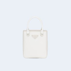 프라다 브러쉬드 가죽 스몰 토트백